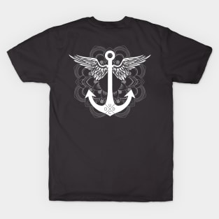 Mandala Dragonfly Anchor T-Shirt